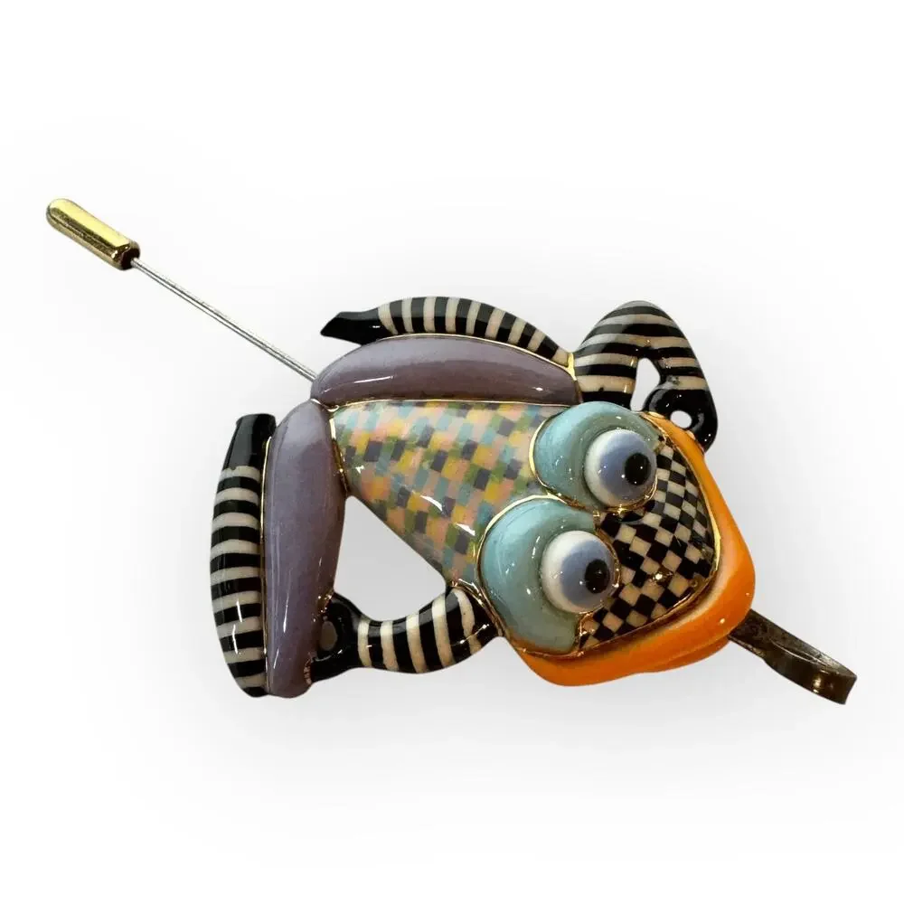 Rare‎ Cynthia Chuang Frog Brooch